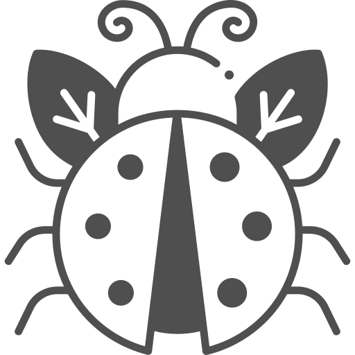 Ladybug bug nature leaf icon Ladybug bug nature leaf icon