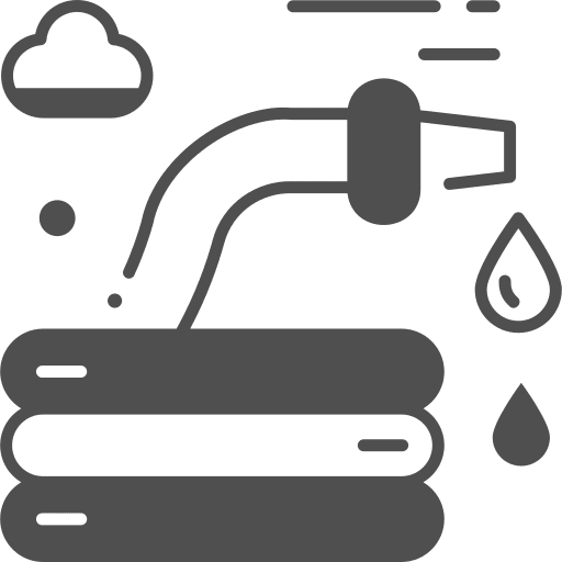 Water hose gardening tools plumbing farming and gardening icon
