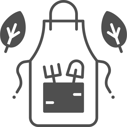 Apron protection gardener apron icon Apron protection gardener apron icon