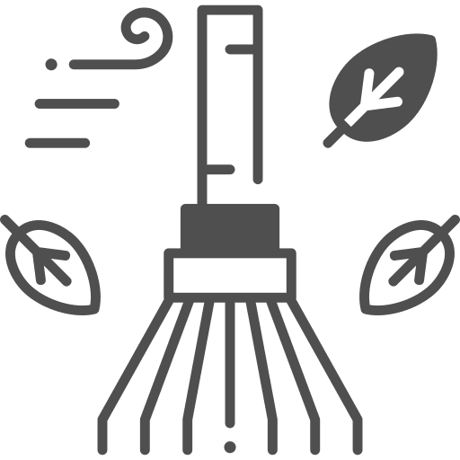 Rake nature leaves weather icon Rake nature leaves weather icon