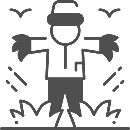 Scarecrow rural scarecrow character icon Scarecrow rural scarecrow character icon
