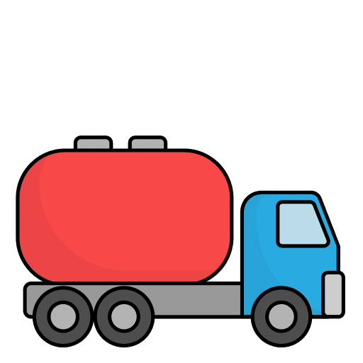 Tank truck gas truck oil tank industry icon