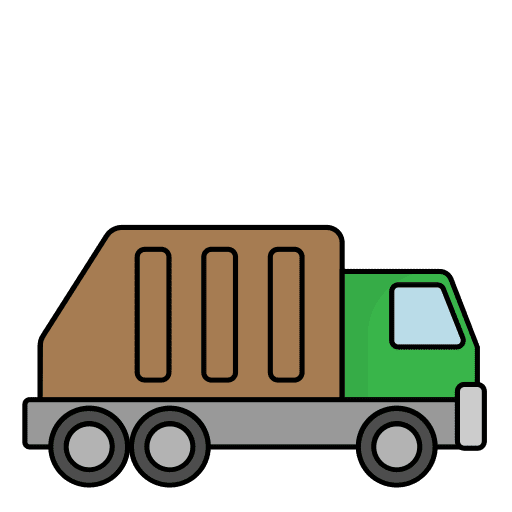 Garbage truck trash truck garbage transportation icon Garbage truck trash truck garbage transportation icon
