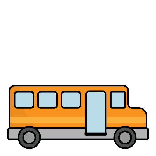 School bus school bus transportation vehicle icon
