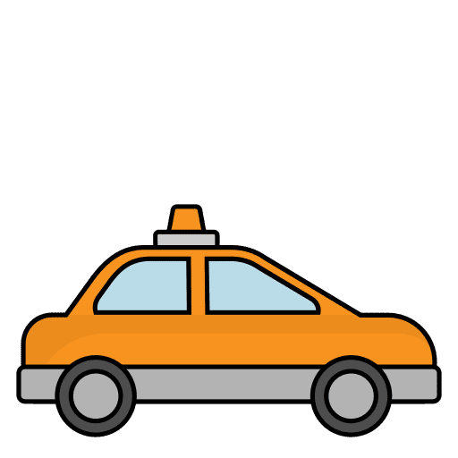 Taxi vehicle public transport transportation icon
