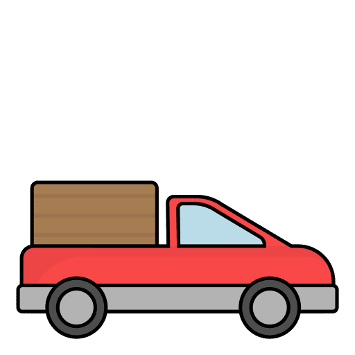 Truck box cargo truck icon