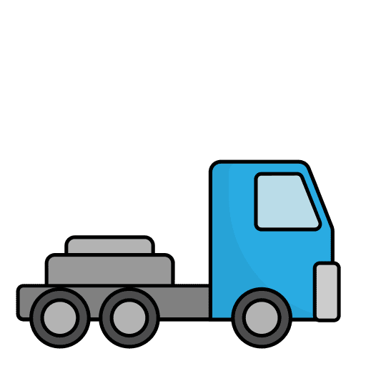 Truck transportation front trucks icon