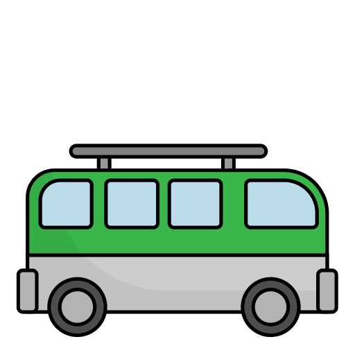 Van bus automobile vehicle icon Van bus automobile vehicle icon