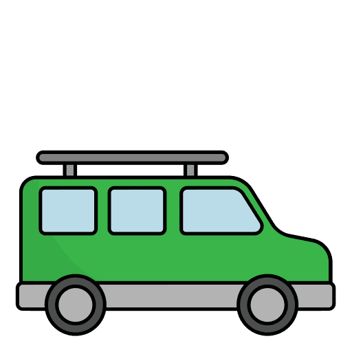 Van car minibus automobile vehicle icon Van car minibus automobile vehicle icon