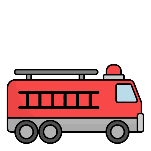 Firefighter car security transportation protection icon Firefighter car security transportation protection icon