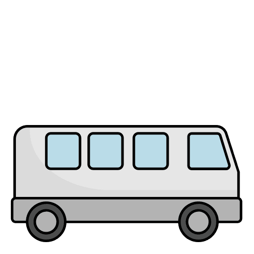 Minibus bus travel automobile icon Minibus bus travel automobile icon