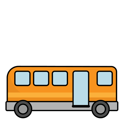 School bus transportation automobile public transport icon School bus transportation automobile public transport icon