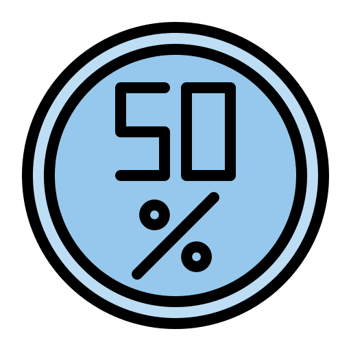 Discount commerce and shopping percentage price icon Discount commerce and shopping percentage price icon