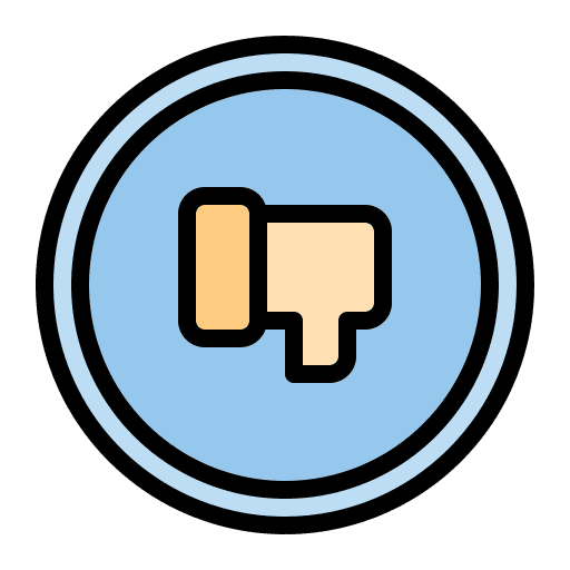 Dislike hate thumbs down marketing icon Dislike hate thumbs down marketing icon