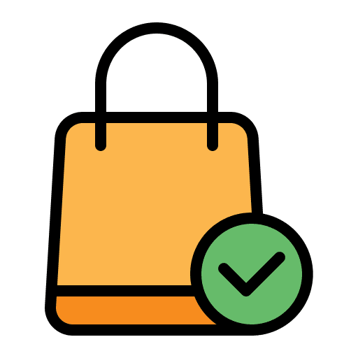 Shopping bag shopper check supermarket icon Shopping bag shopper check supermarket icon