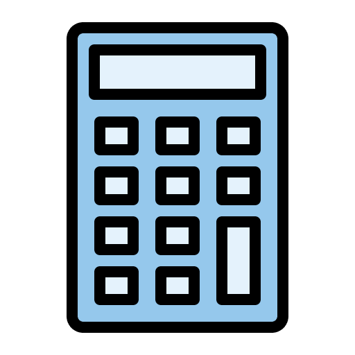 Calculator maths technological calculate icon Calculator maths technological calculate icon