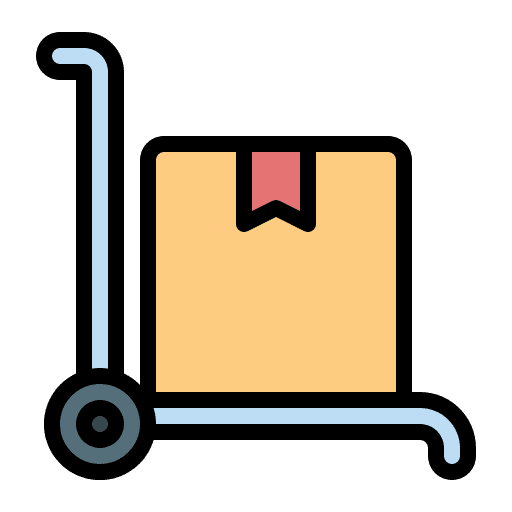 Trolley cart deliver shipping and delivery icon Trolley cart deliver shipping and delivery icon