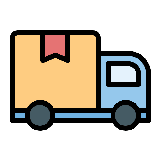Truck logistics shipping and delivery truck icon Truck logistics shipping and delivery truck icon