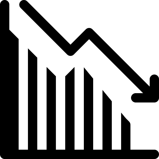 Stock market graph business and finance trend icon