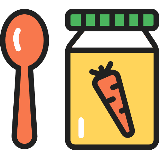 Jar spoon puree jar icon