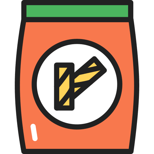 Pasta macaroni italian food food and restaurant icon