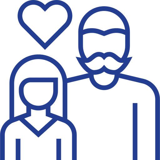 Father and daughter fathers day avatar dad icon