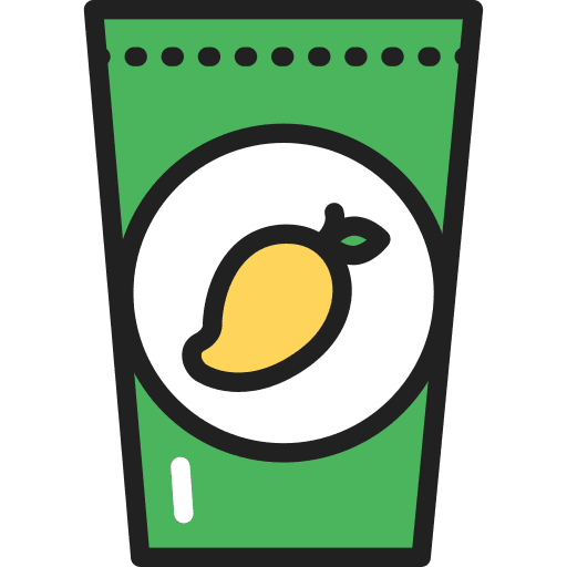 Mango package food and restaurant healthy icon Mango package food and restaurant healthy icon
