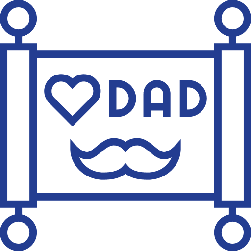 Fathers day calendar date celebration icon Fathers day calendar date celebration icon