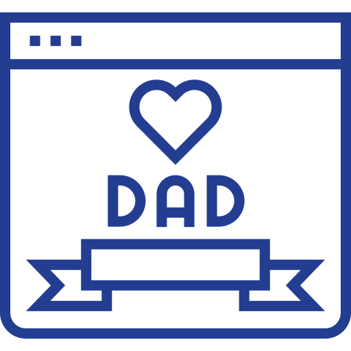 Fathers day website date calendar icon Fathers day website date calendar icon