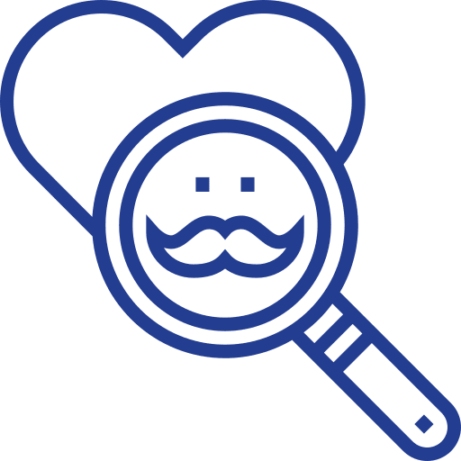 Fathers day fathers day party magnifying glass icon Fathers day fathers day party magnifying glass icon