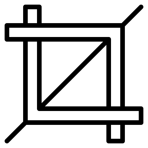 Crop cut crop tool ui icon Crop cut crop tool ui icon