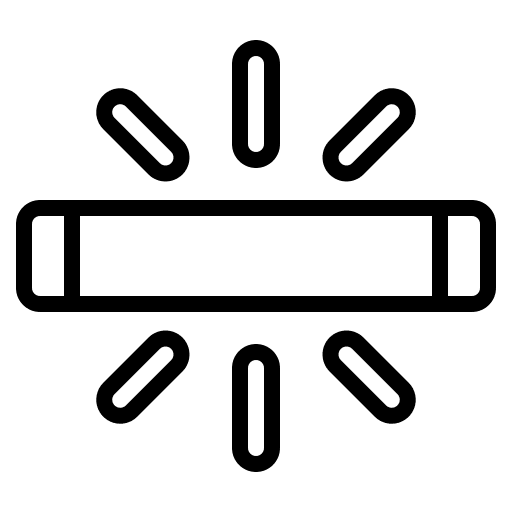 Fluorescent light bulb photography brightness icon