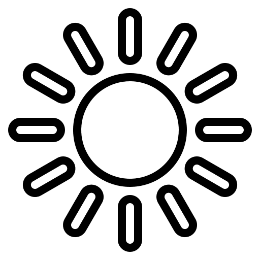 Sunny white balance interface sunlight icon