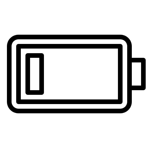 Low battery technology battery status battery level icon Low battery technology battery status battery level icon