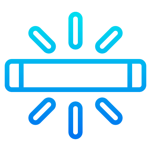 Fluorescent light photography interface brightness icon