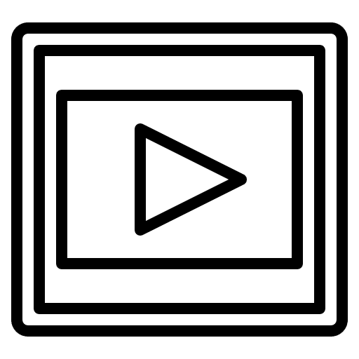 Video player video player play button music and multimedia icon Video player video player play button music and multimedia icon