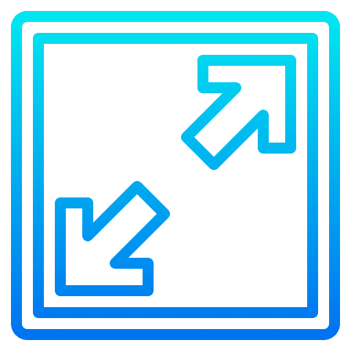 Maximize screen settings indicator ui icon Maximize screen settings indicator ui icon