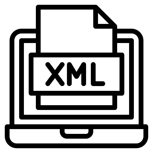 Xml file xml symbol xml format extensible markup language icon