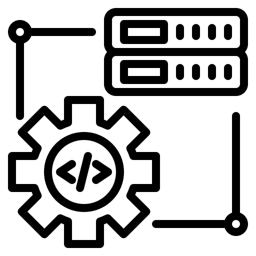 Configuration network cloud storage database icon Configuration network cloud storage database icon