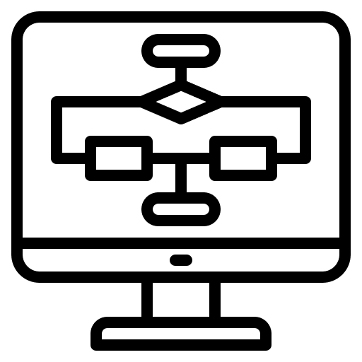 Diagram programing structure web design icon Diagram programing structure web design icon
