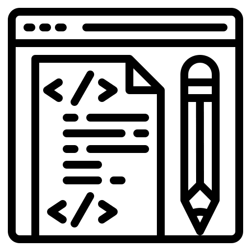 Web development coding programing web design icon Web development coding programing web design icon