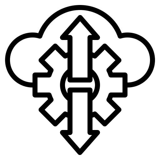 Configuration cloud storage configuration database icon Configuration cloud storage configuration database icon