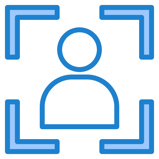 Face detection image picture camera icon