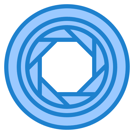 Diaphragm digital technology videography icon