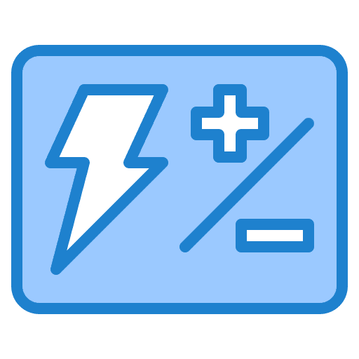 Flash photo editing camera mode icon
