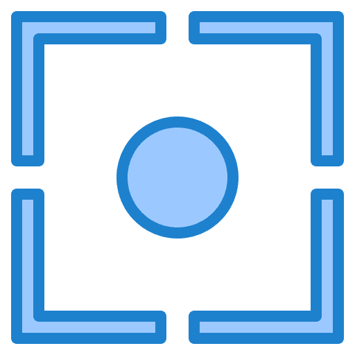 Metering camera focus metering icon