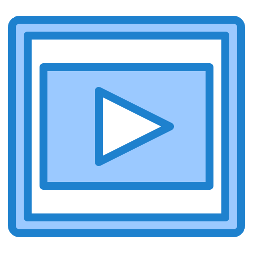 Video player play button video player multimedia icon