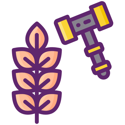 Agriculture furniture and household agricultural auctions icon