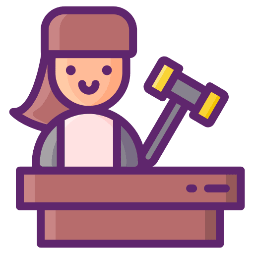 Auctioneer auctions professions and jobs bid icon