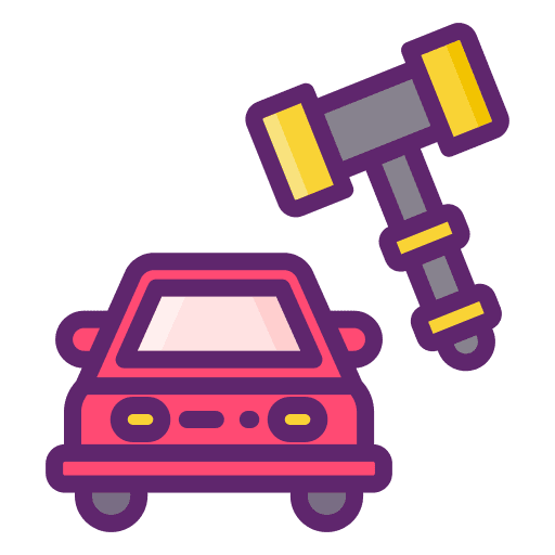 Cars miscellaneous auctions business and finance icon